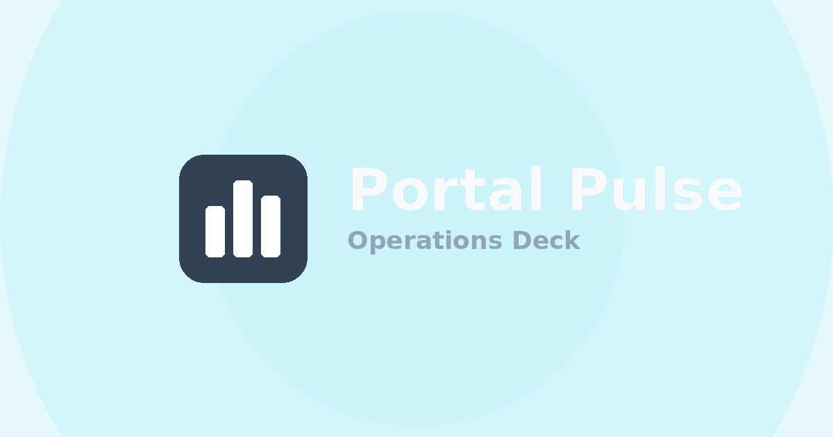 Portal Pulse — Operations Deck